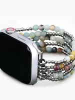 Cape Diablo Amazonite Brilliance Stretch Apple Watch Band-Small