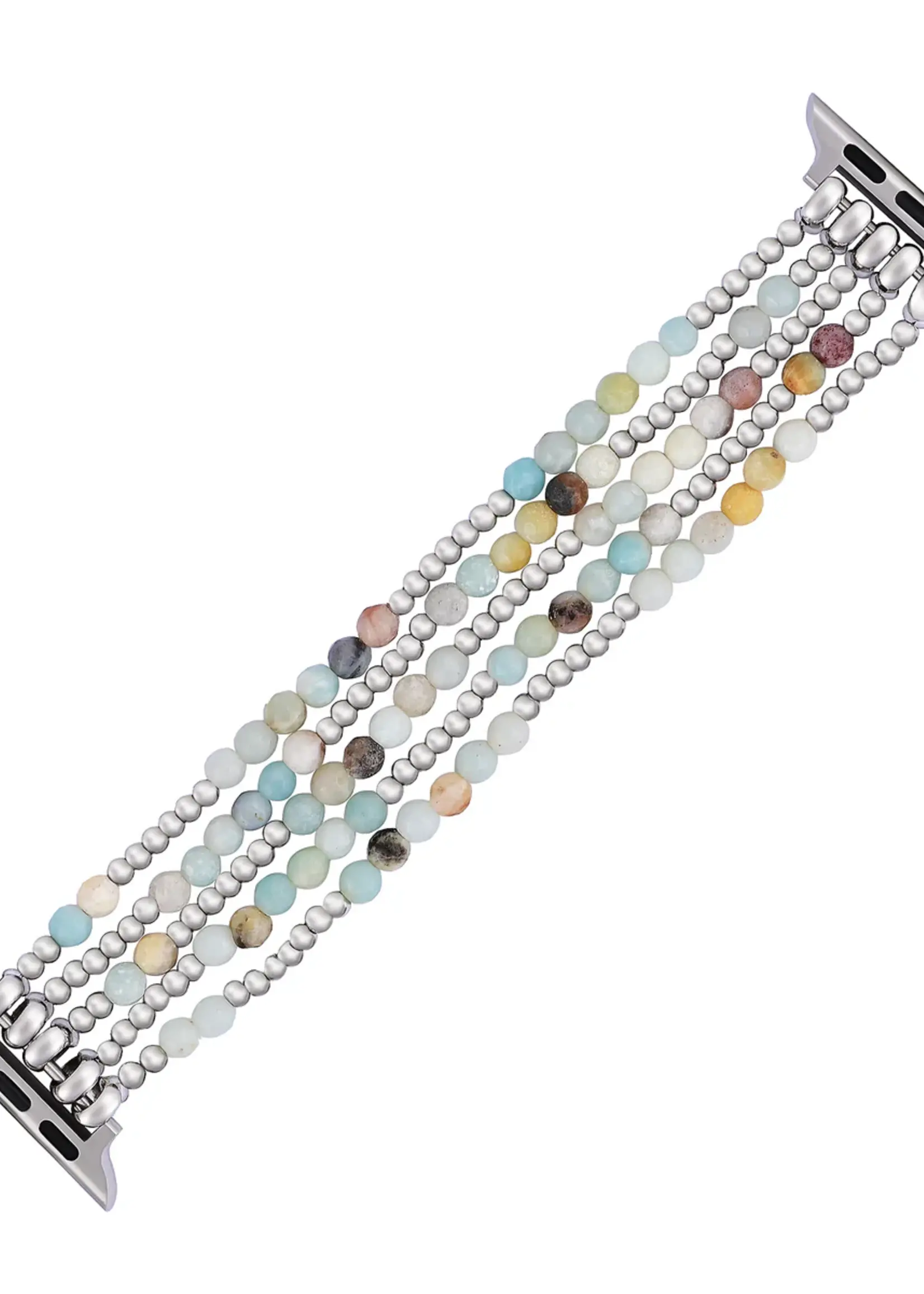 Cape Diablo Amazonite Brilliance Stretch Apple Watch Band-Large