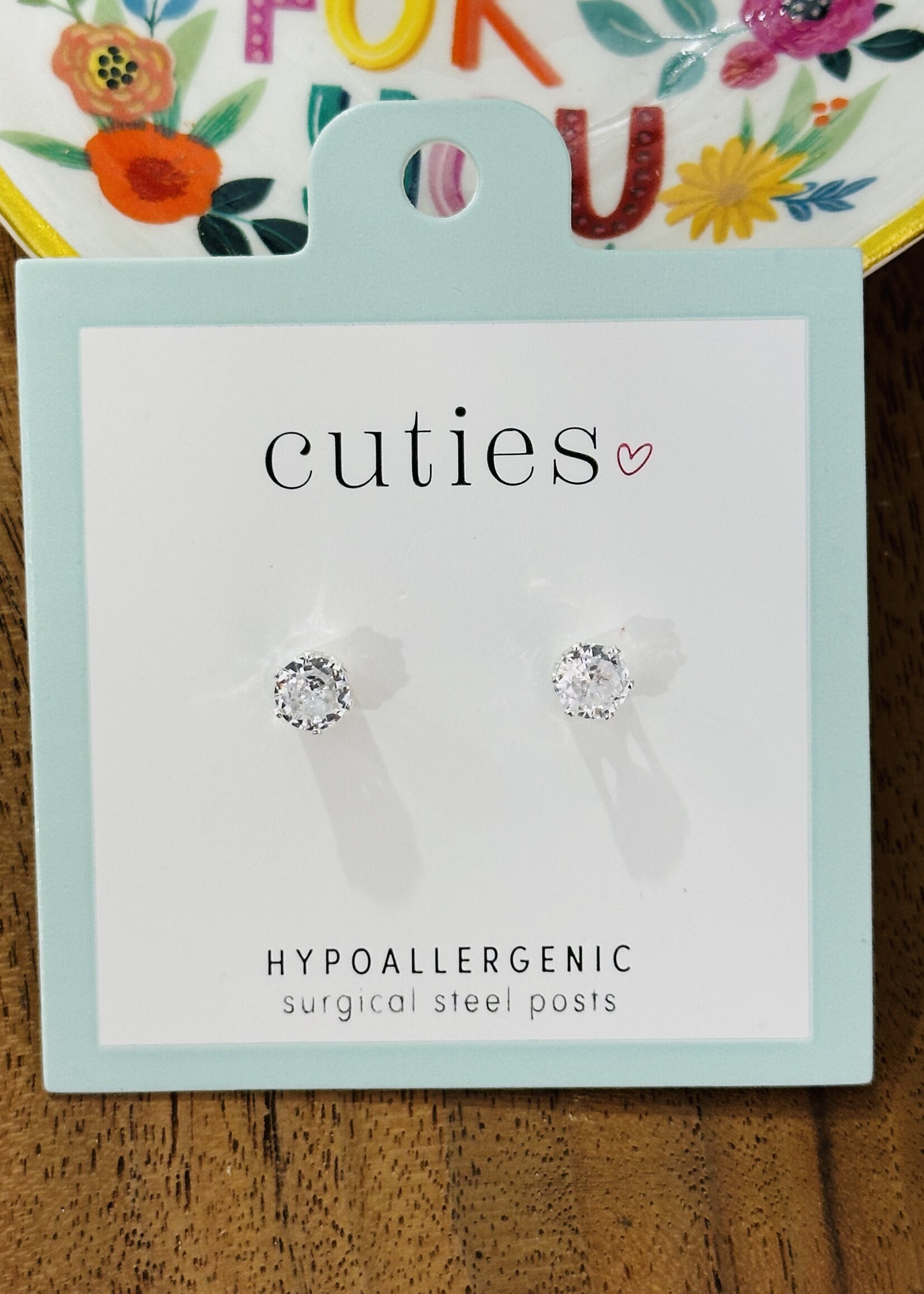 Silver Sparkle Studs