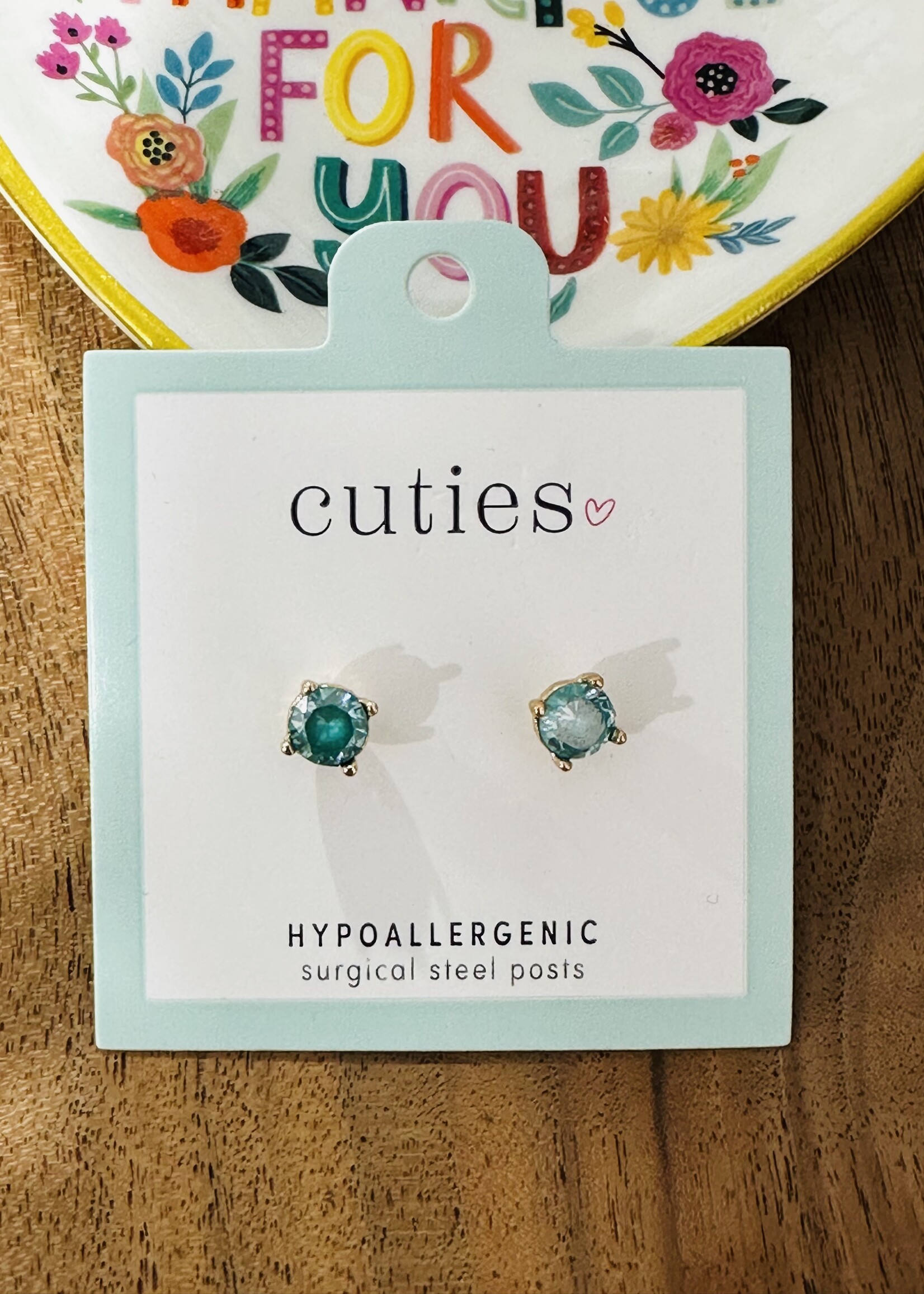 Sea Glass Sparkly Studs