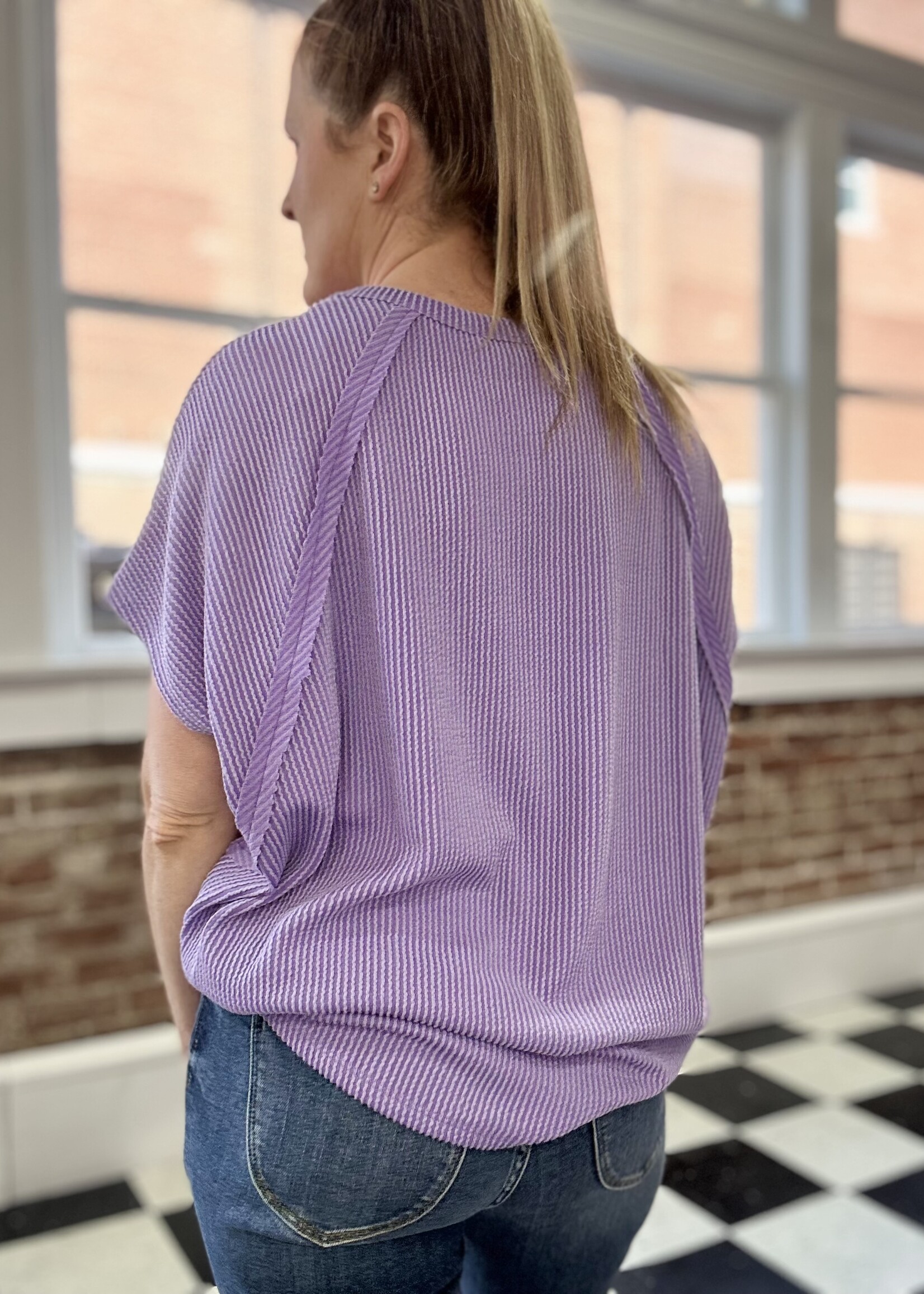 Everyday Essential Top in Dark Lavender