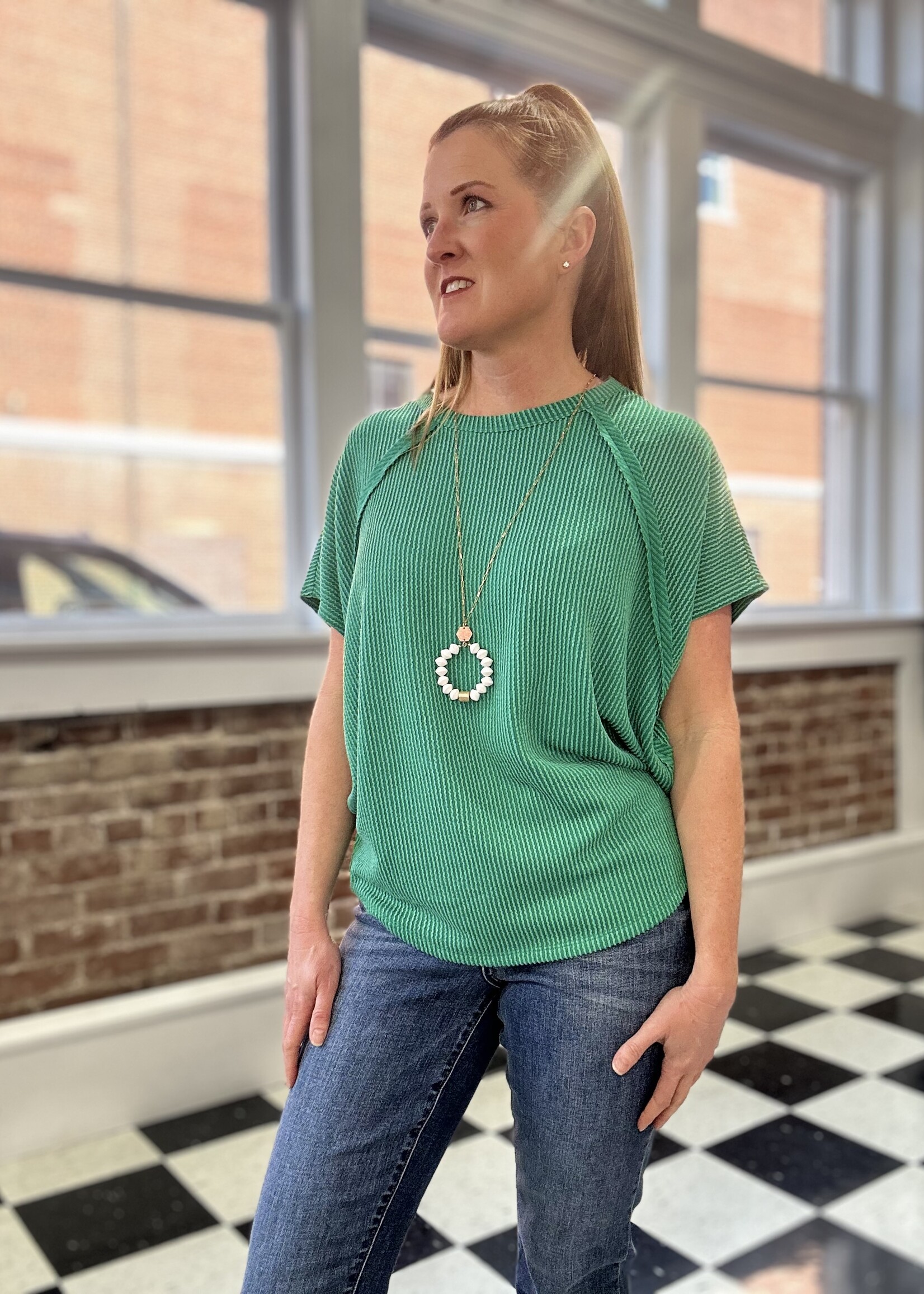 Everyday Essential Top in Kelly Green