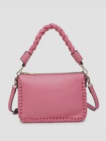 Jen & Co. The Judith Whipstitch Shoulder Bag in Bubblegum