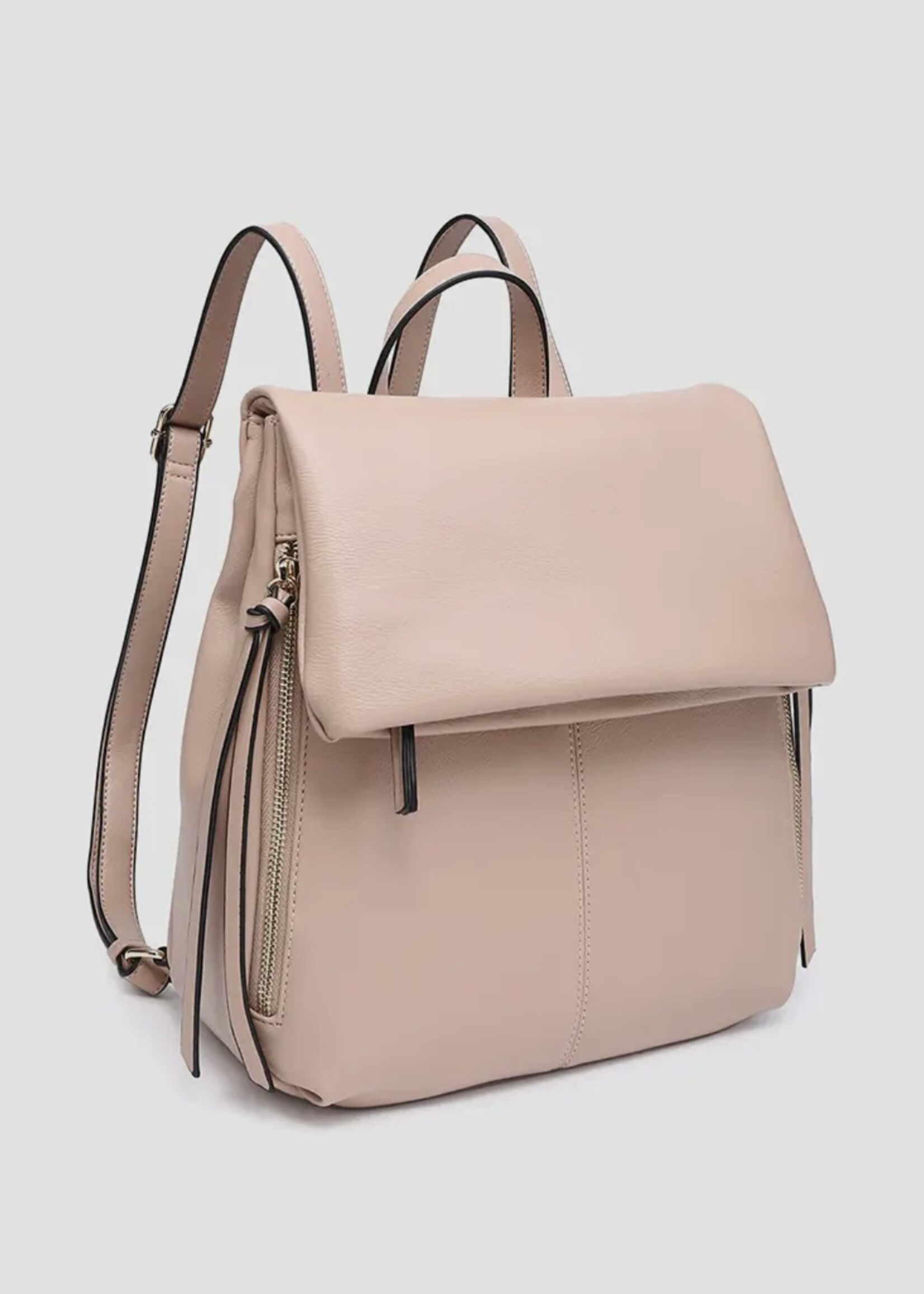 Jen & Co. Adley Foldover Pocket Backpack in Mauve