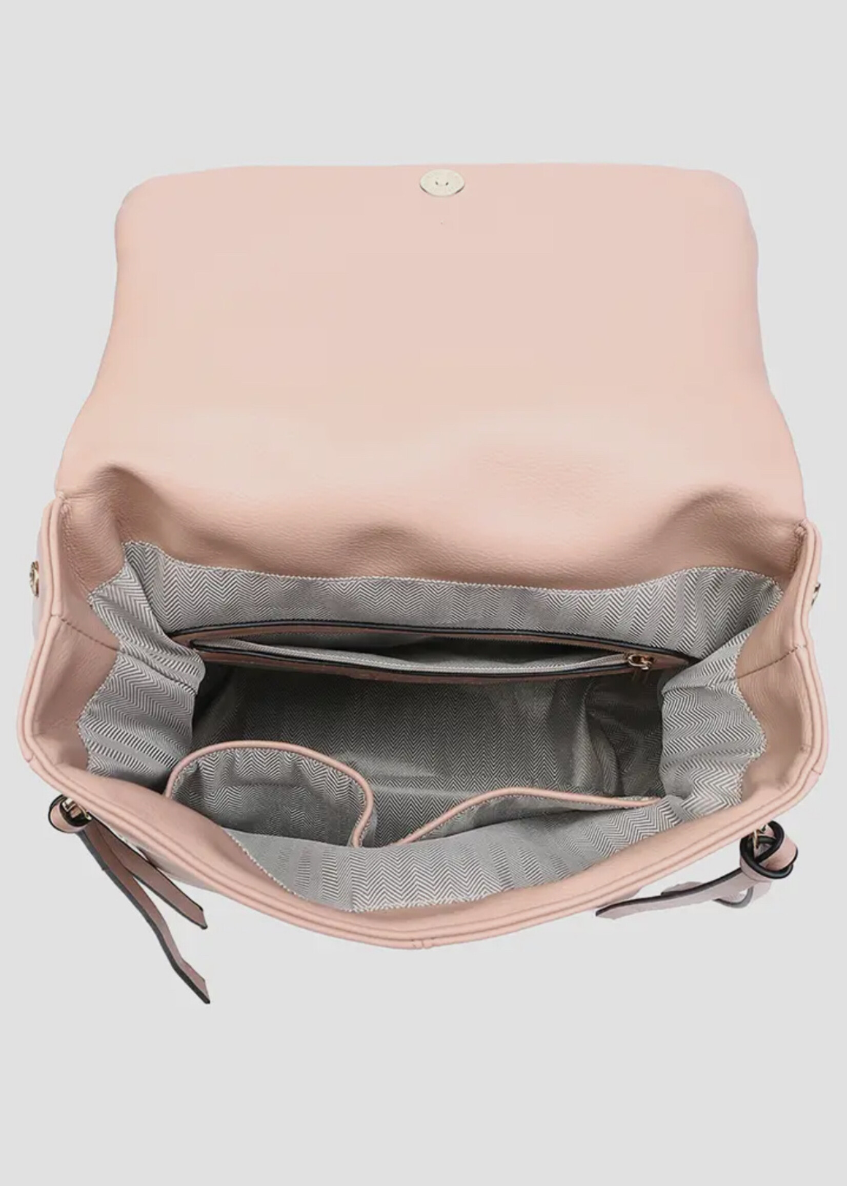 Jen & Co. Adley Foldover Pocket Backpack in Mauve