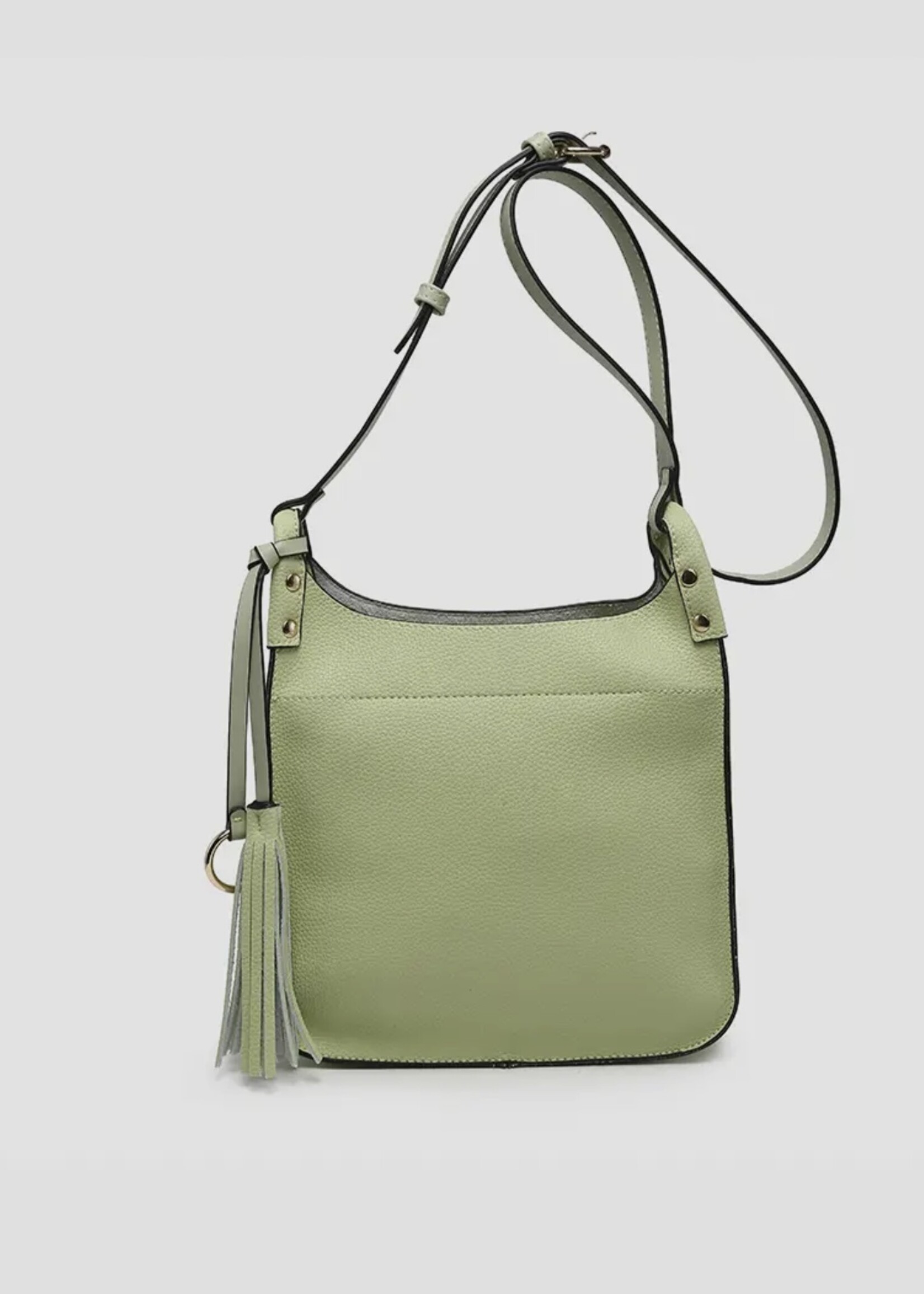 Jen & Co. Lucinda Square Crossbody in Pale Lime