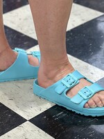 Wild Diva The Kristen Sandal in Aqua