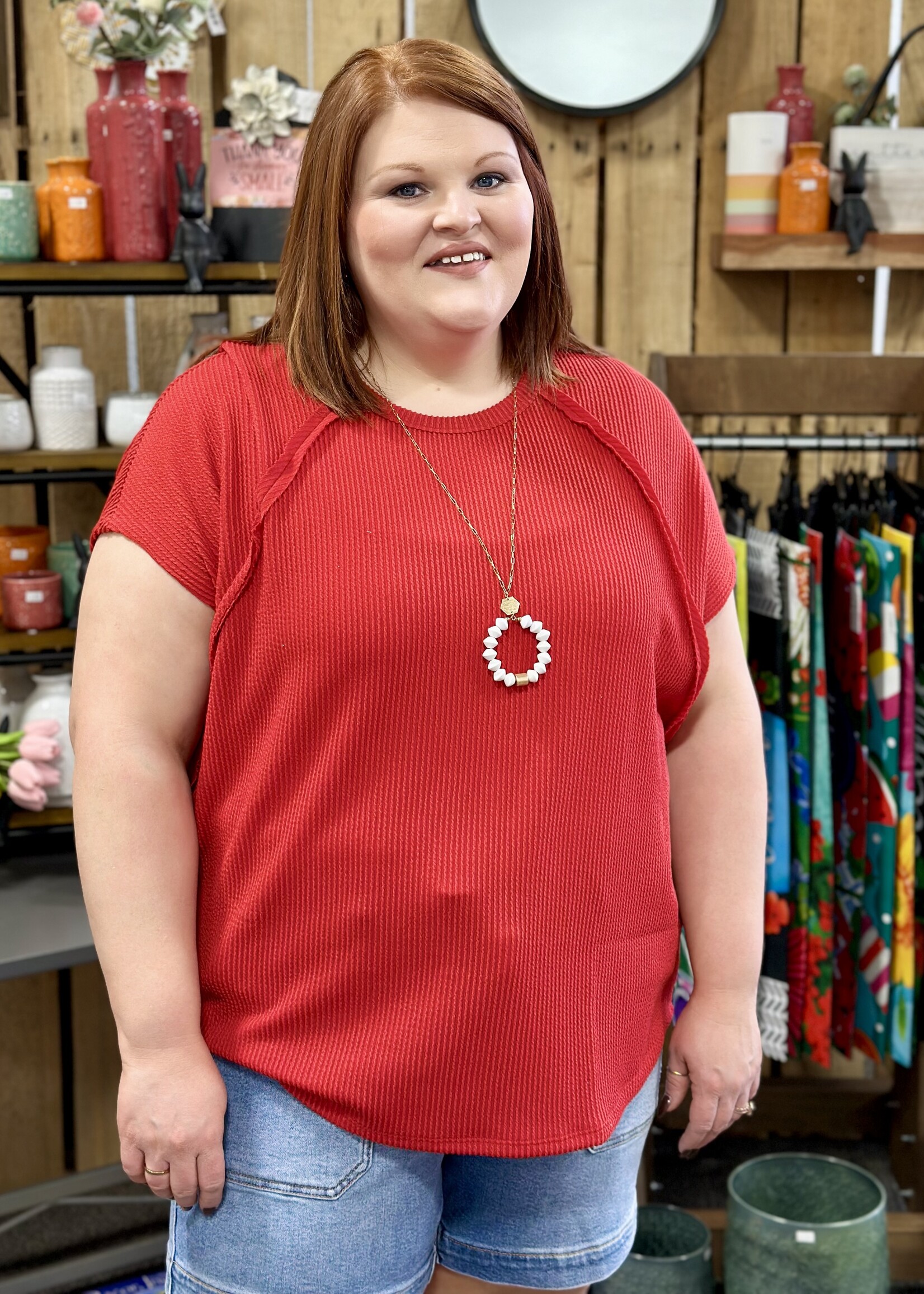 Andre by Unit Everyday Essential Top in Red