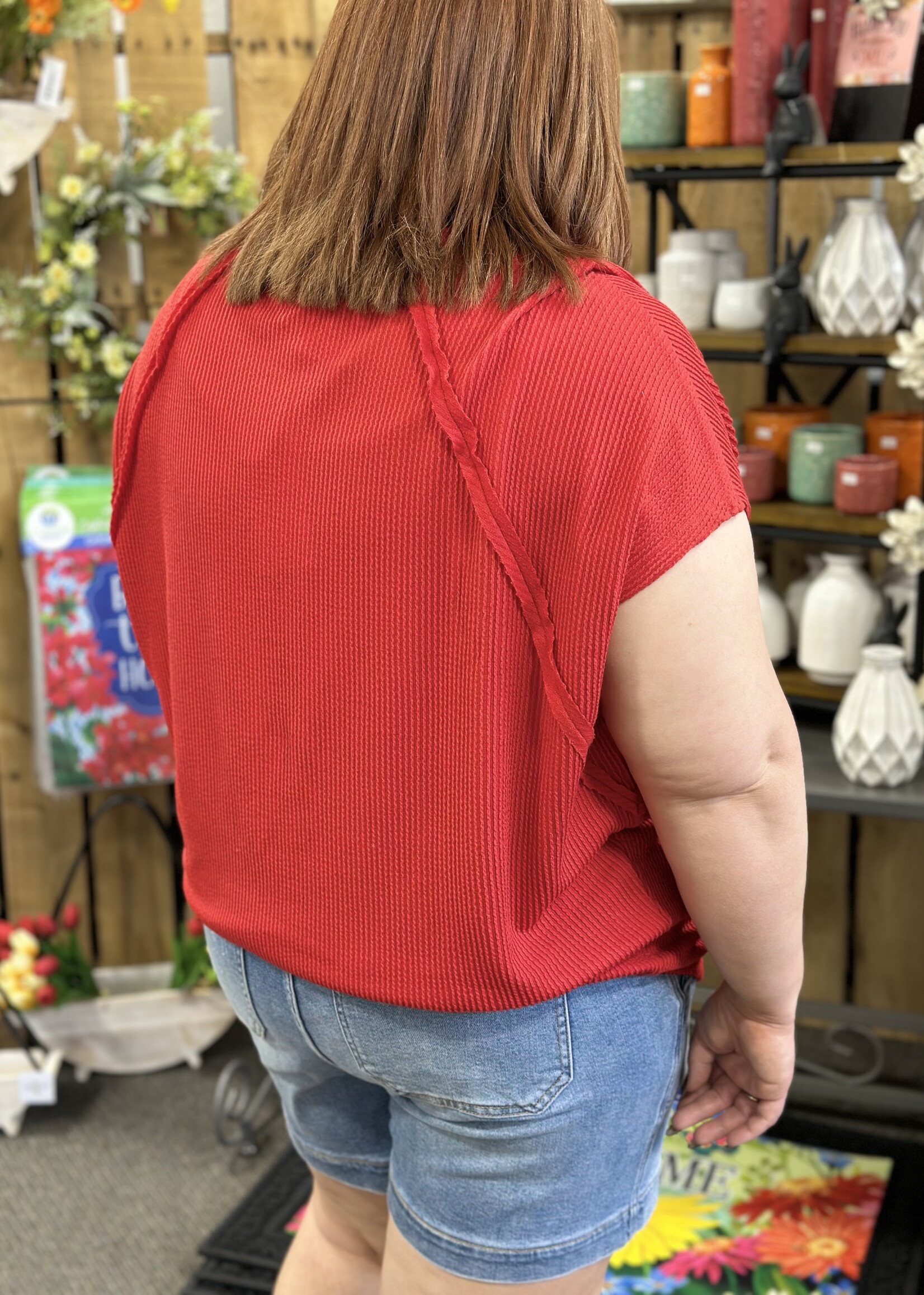 Andre by Unit Everyday Essential Top in Red