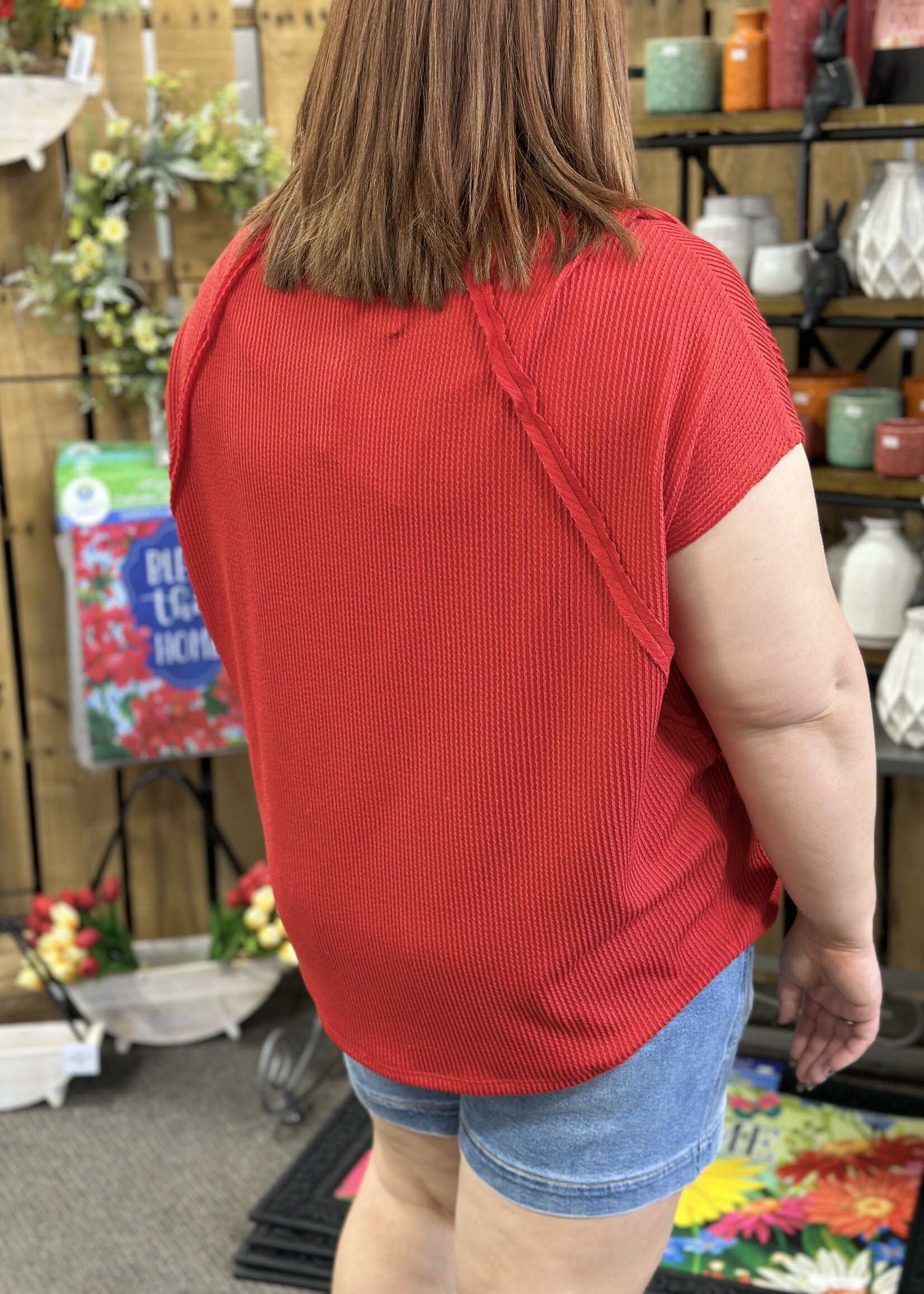 Andre by Unit Everyday Essential Top in Red