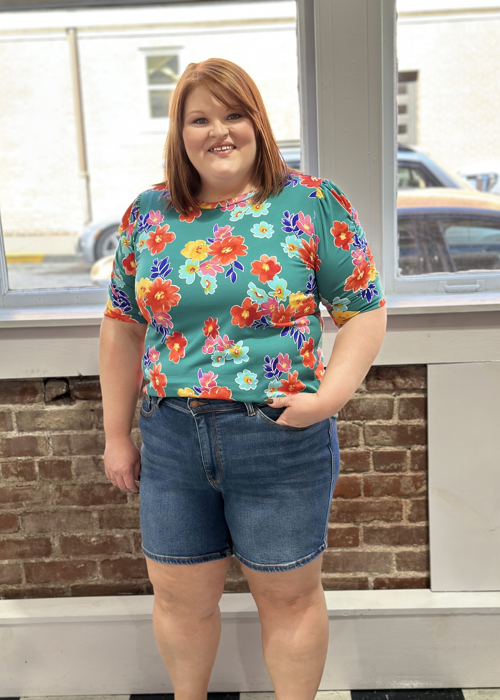 Haptics Hello Scarlet Top