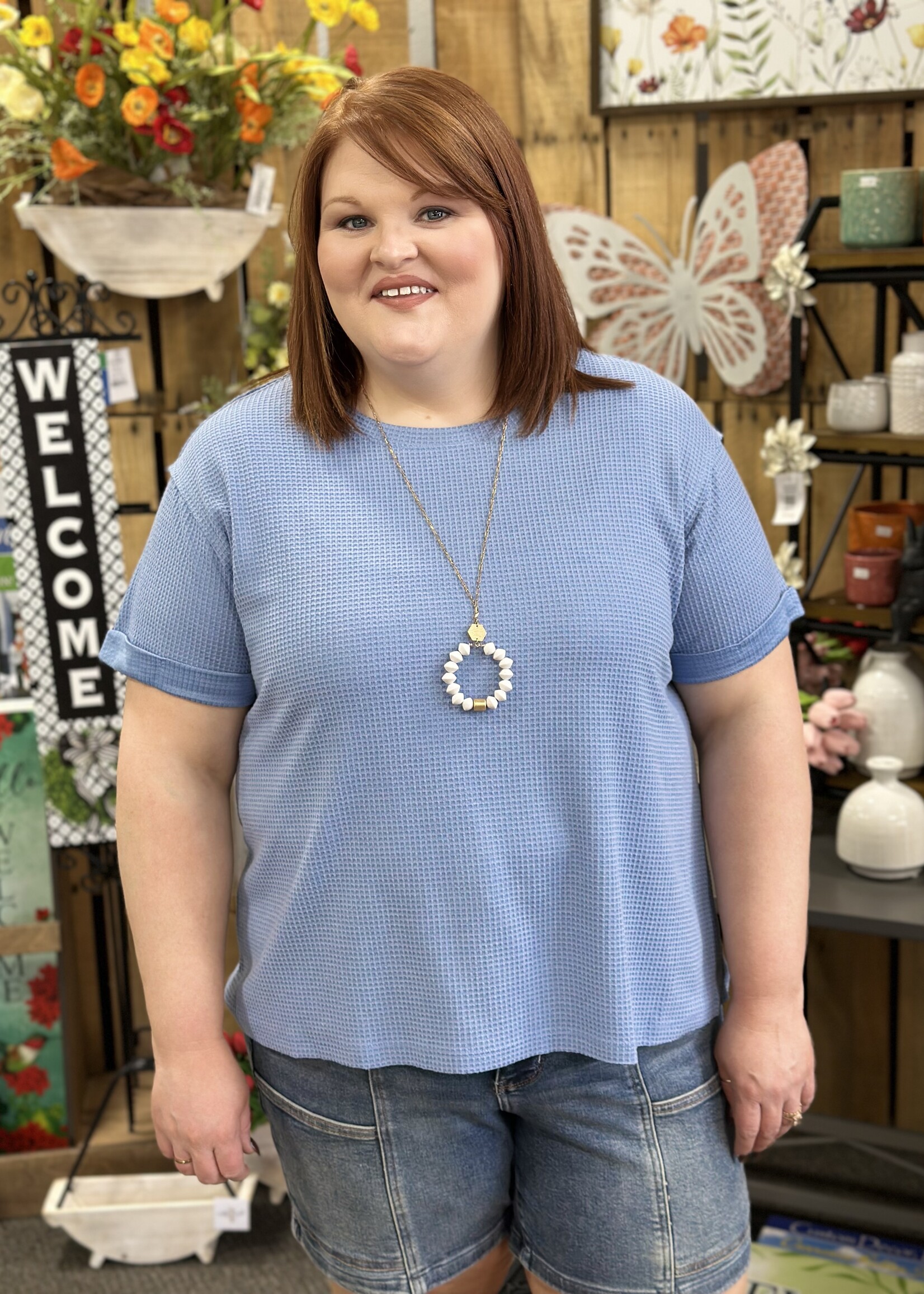 Andre by Unit The Callie Top in Blue