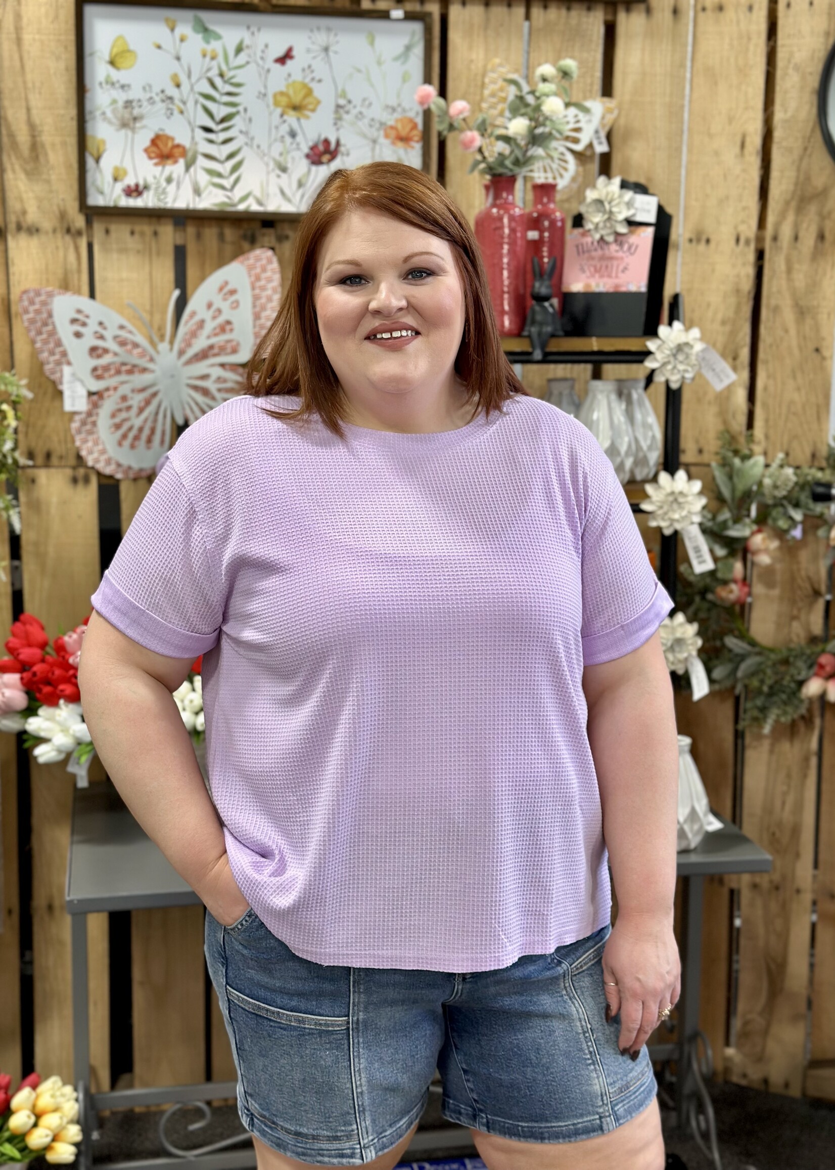 The Callie Top in Lilac
