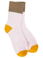 World's Softest Socks Socks-Rose Stripe Crew