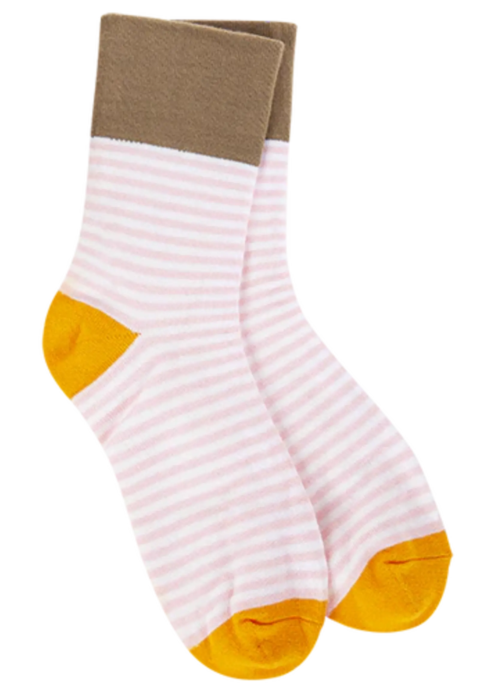 World's Softest Socks Socks-Rose Stripe Crew
