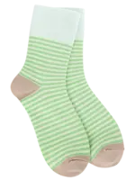 World's Softest Socks Socks-Lime Stripe Crew