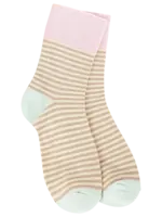 World's Softest Socks Socks-Cream Stripe Crew