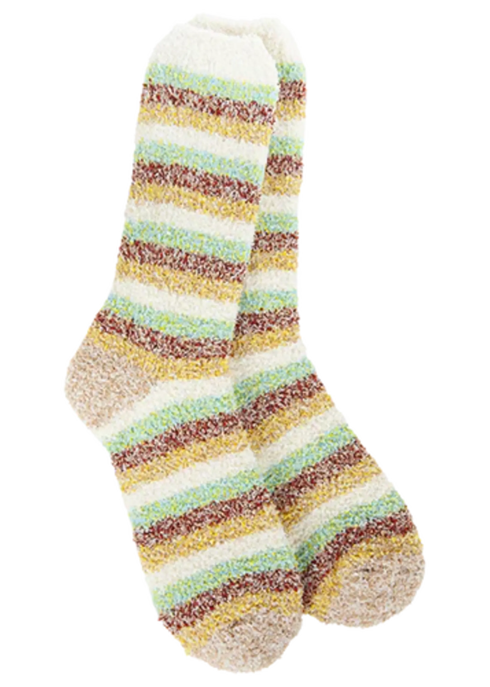 World's Softest Socks Cozy Crew Socks-Garden Multi