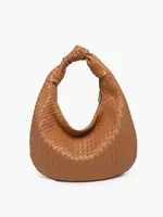 Jen & Co. Valentina Woven Hobo Bag in Camel