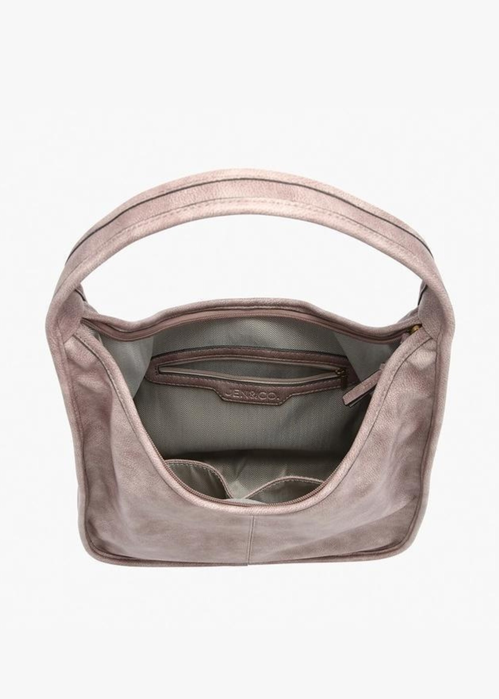 Jen & Co. Joey Slouchy Hobo Bag in Charcoal