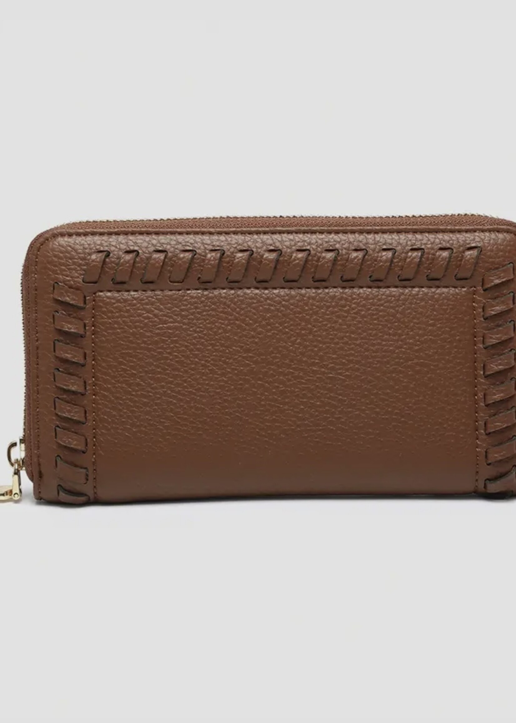Jen & Co. Nora Whipstitch Wallet in Brown