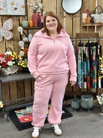 Dear Scarlett Trip to the Hamptons Joggers in Blush Pink