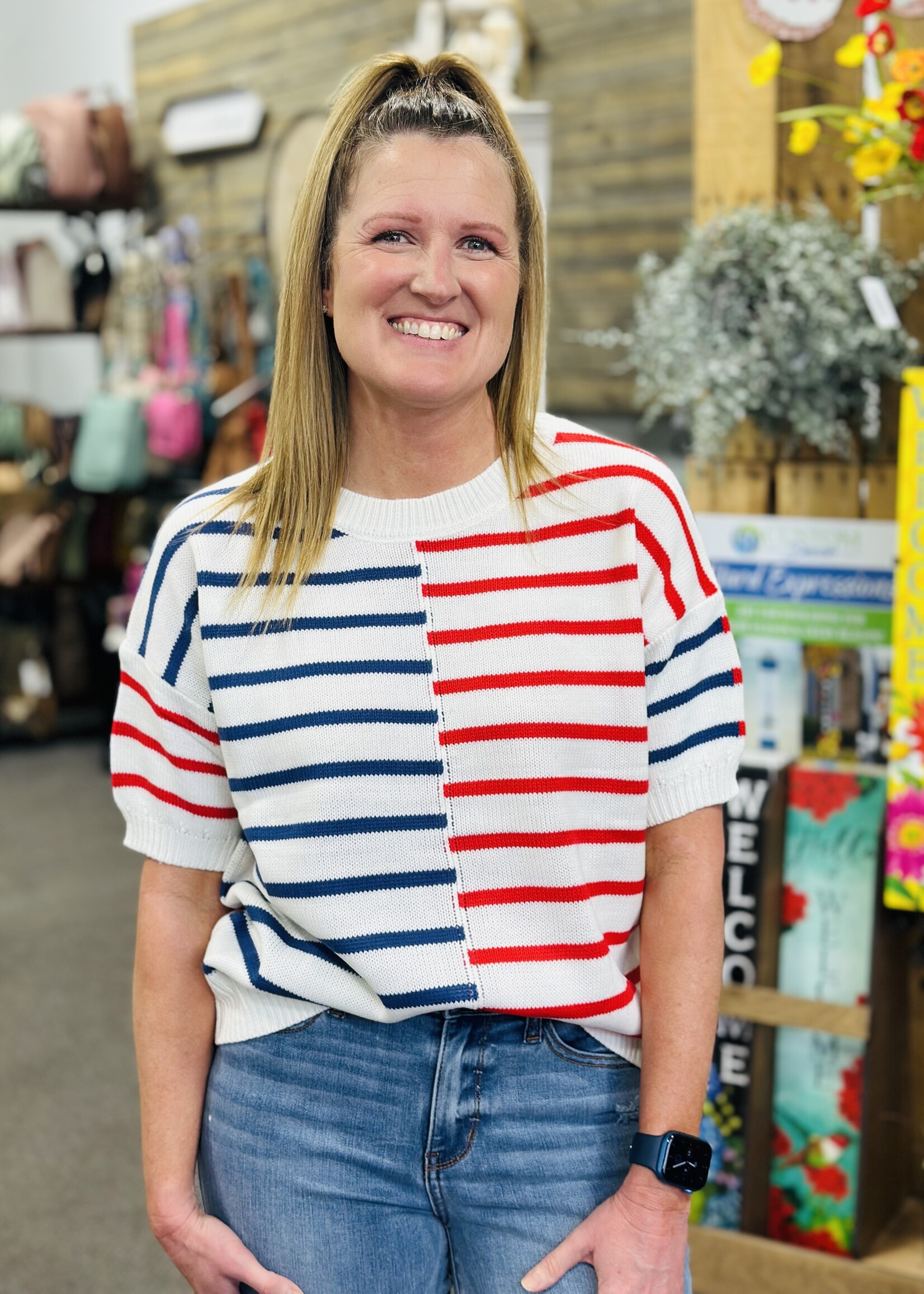 Haptics Seeing Stripes Sweater