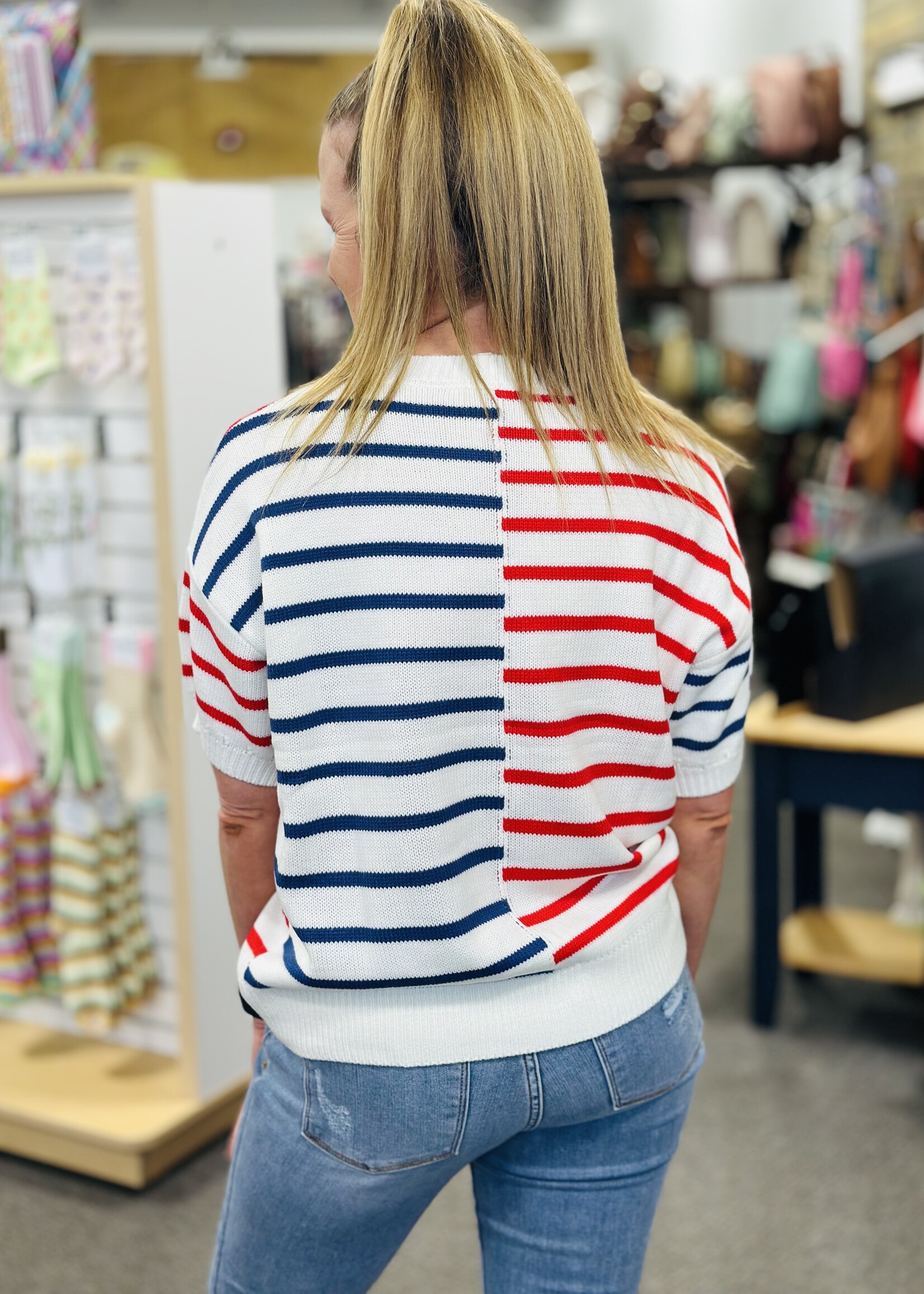 Haptics Seeing Stripes Sweater