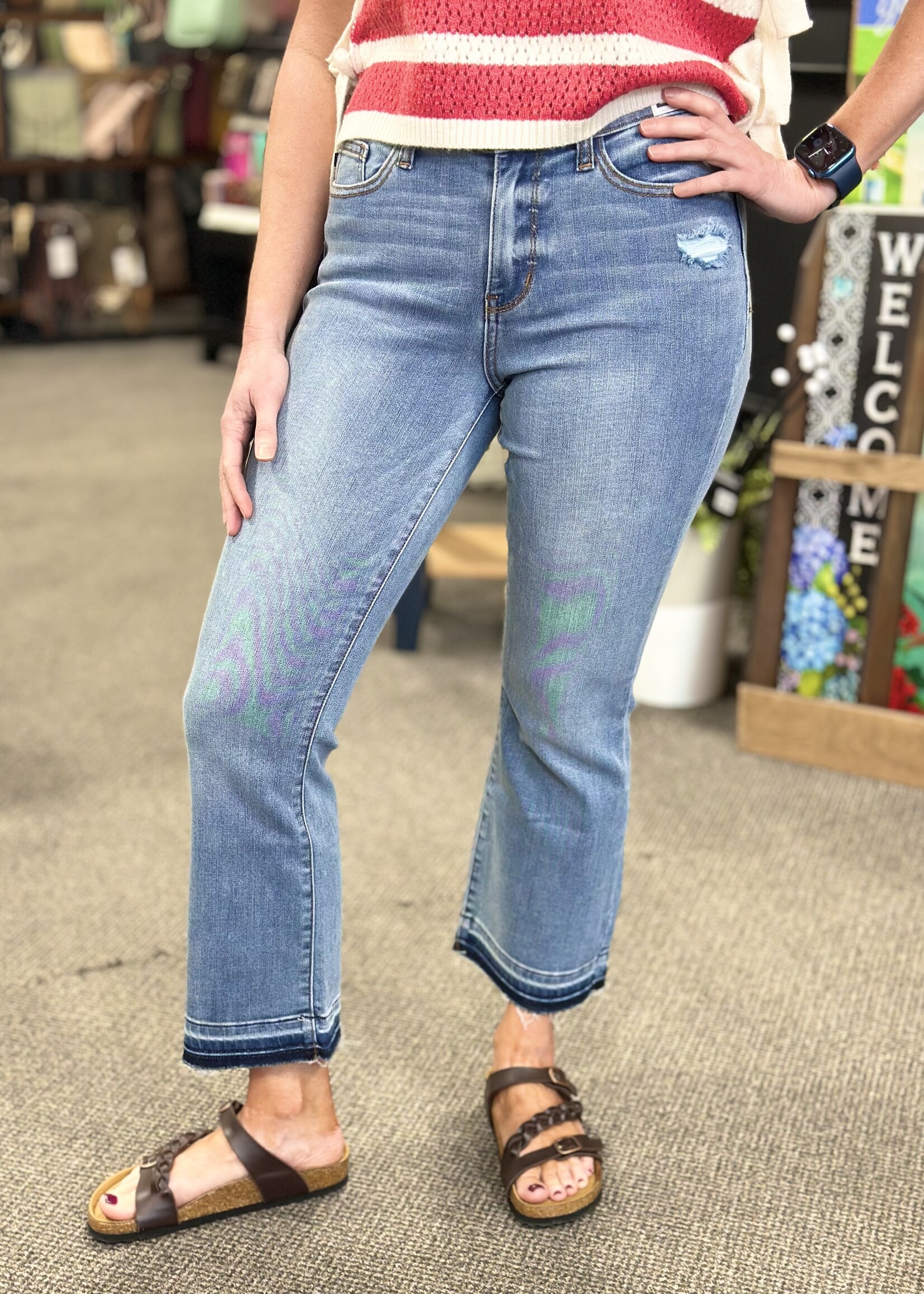 Judy Blue Day Tripper Crop Jeans