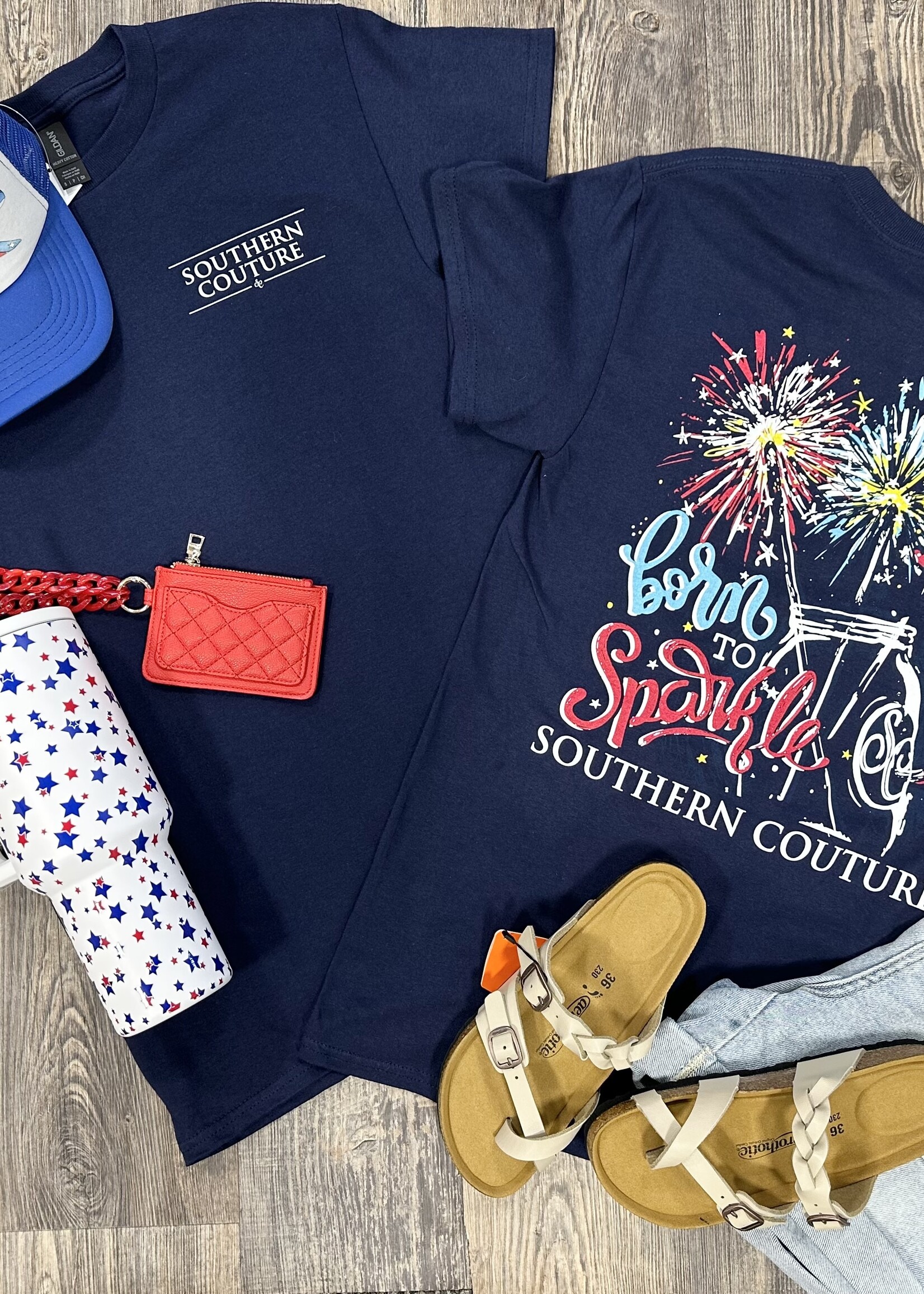 Southern Couture Born To Sparkle Tee