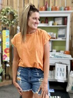 Zenana Not Your Basic Tee in Orange