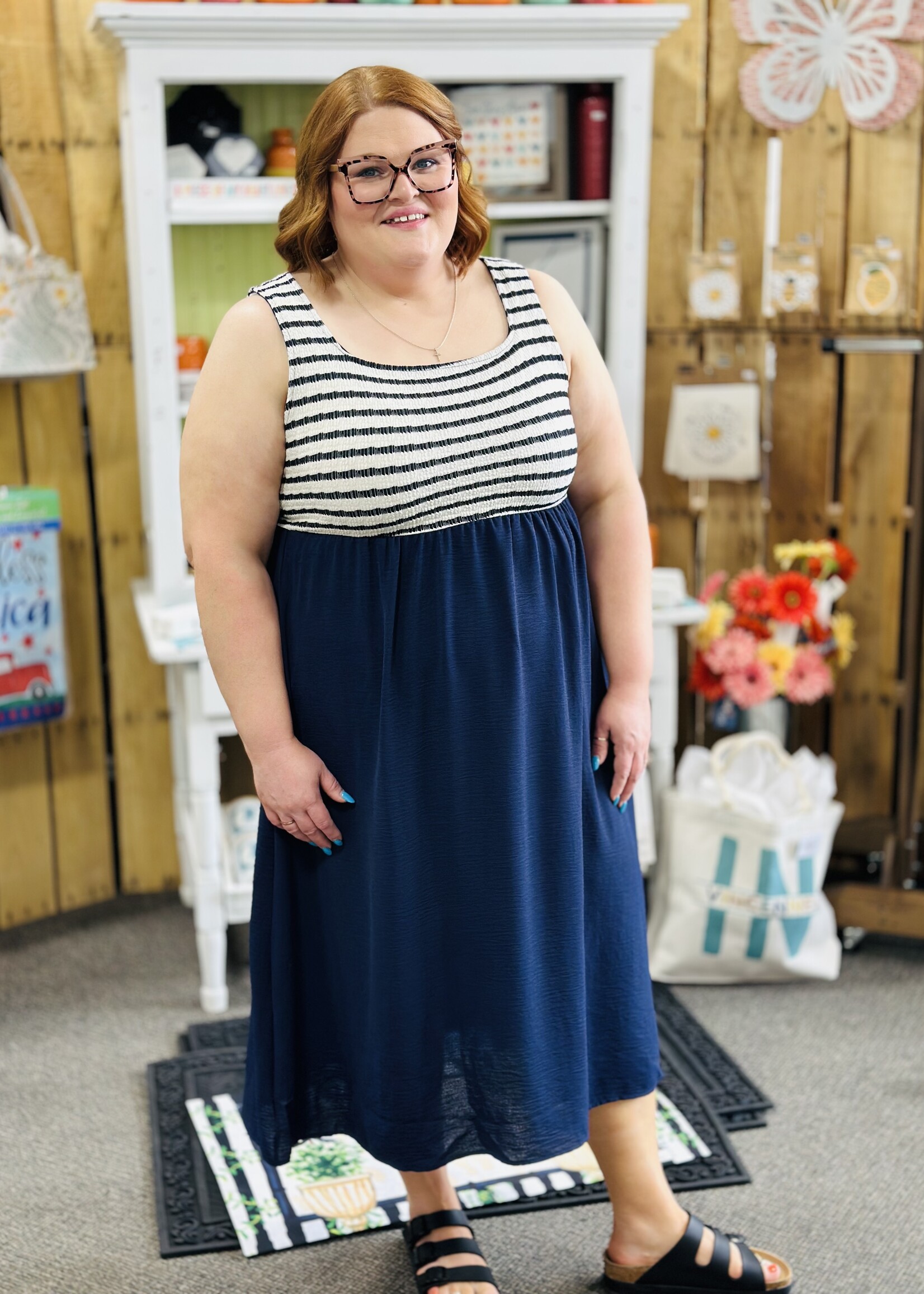Haptics The Classic Midi Pocket Dress