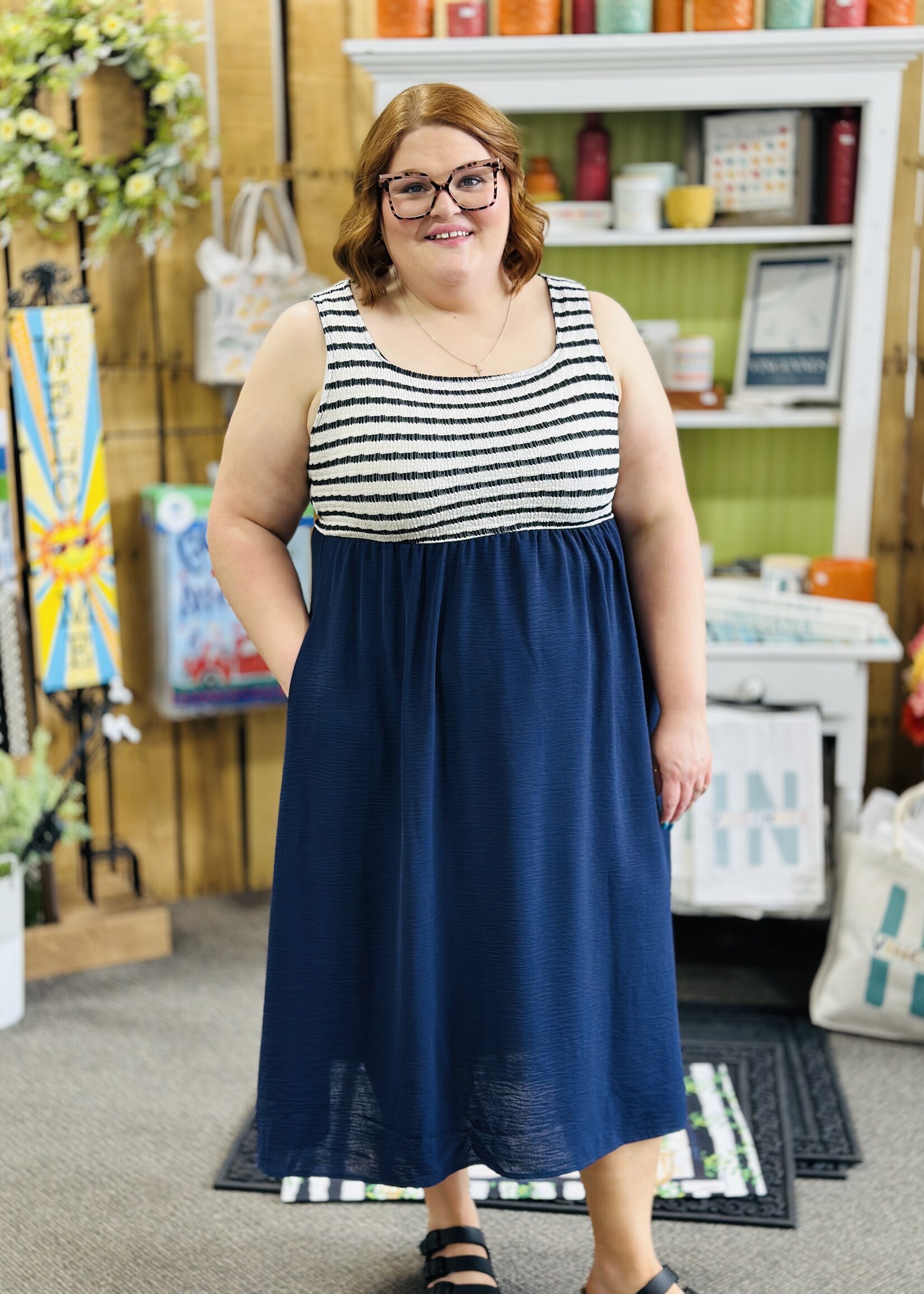 Haptics The Classic Midi Pocket Dress