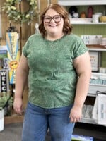 Zenana Not Your Basic Tee in Dark Green