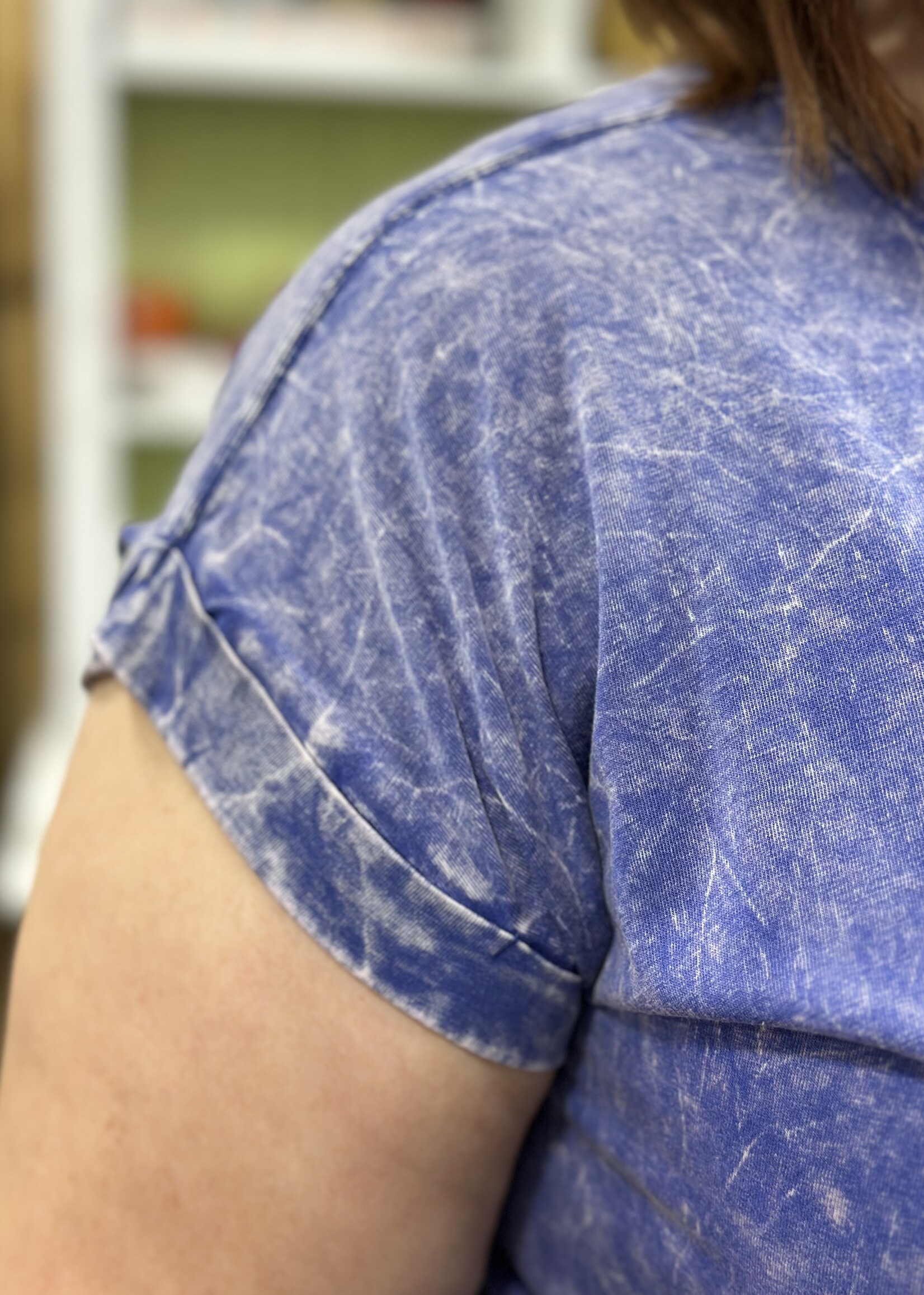 Zenana Not Your Basic Tee in Dark Blue