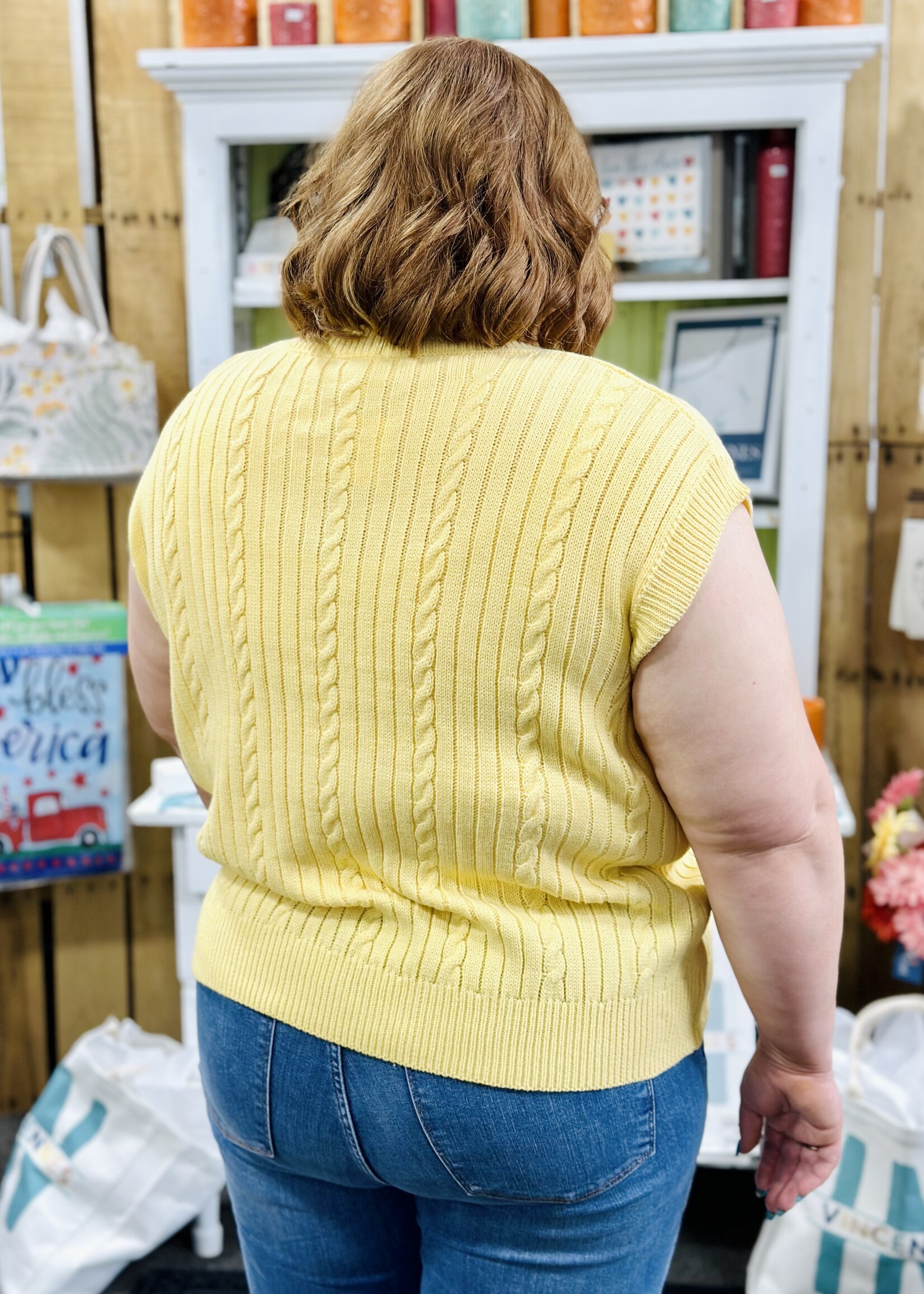 Bibi Yellow Sweater Vest