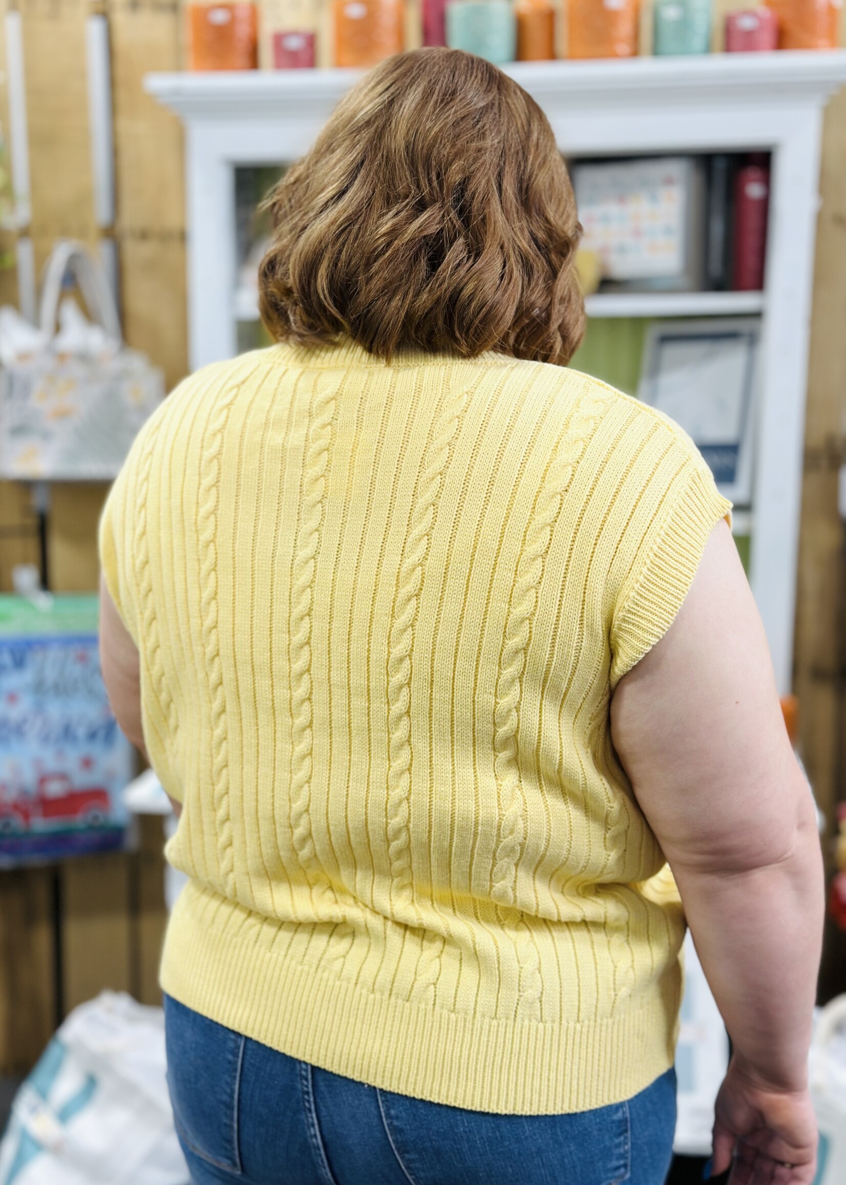 Bibi Yellow Sweater Vest