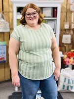 7th Ray The Poppy Top in Sage