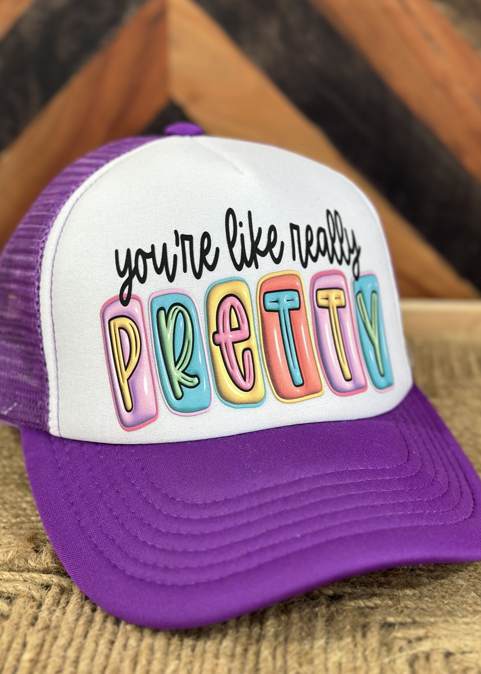 Attic Salt Boutique You’re Like Really Pretty Foam Trucker Hat