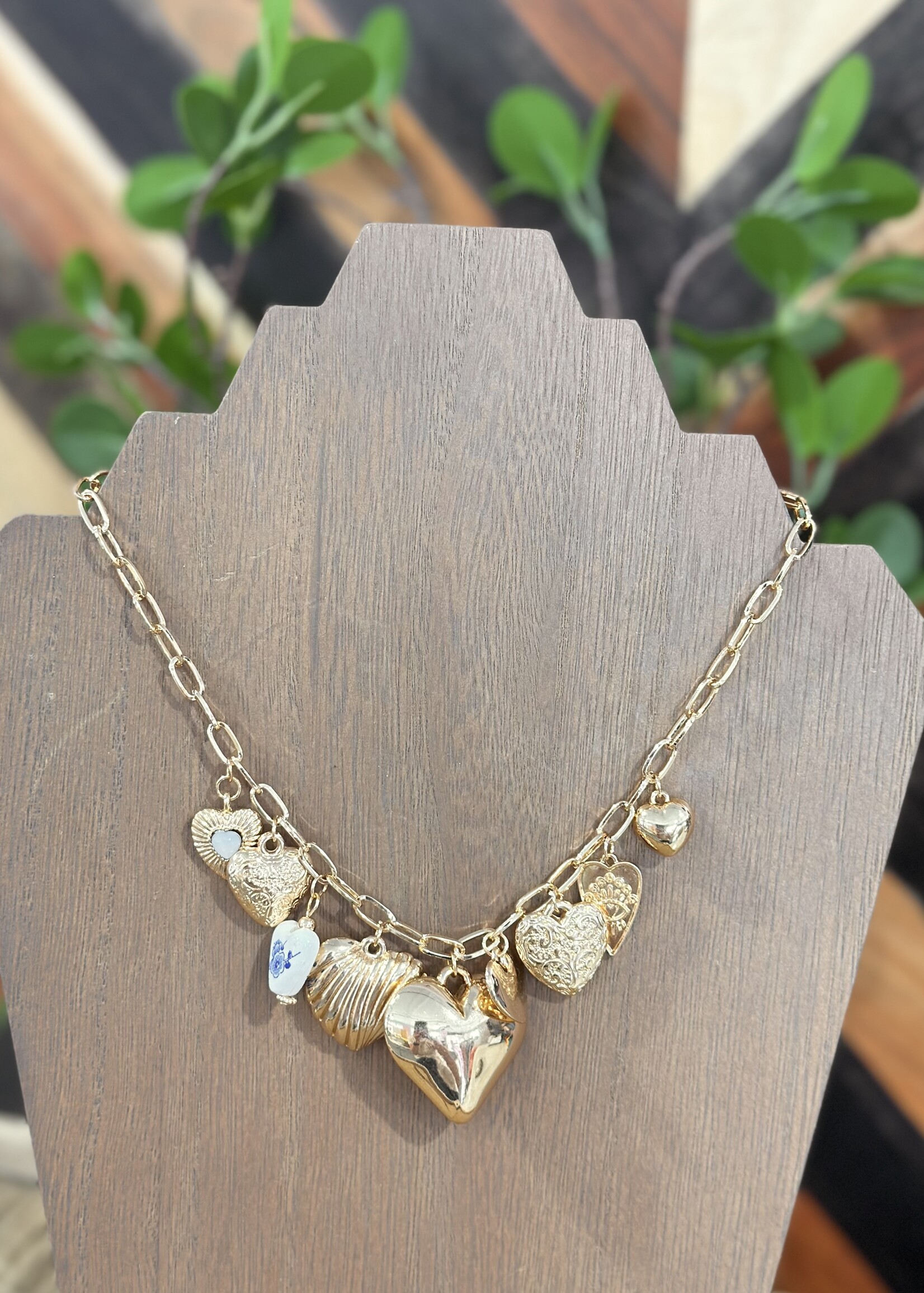 All Heart Toile Charm Necklace