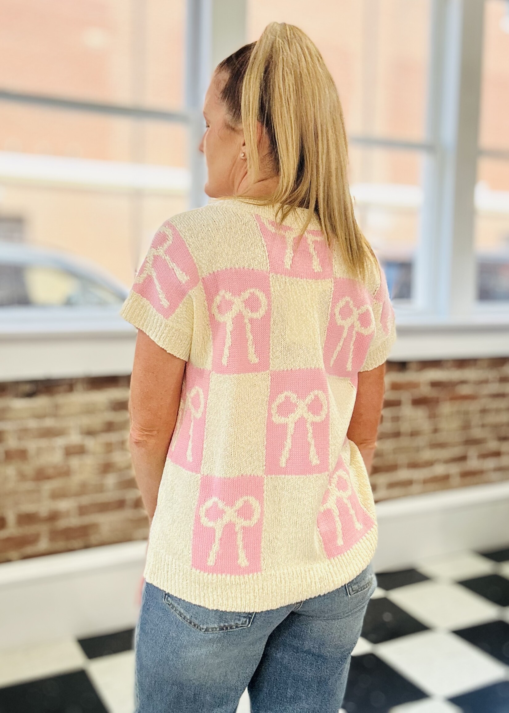 Very J Bow Babe Sweater