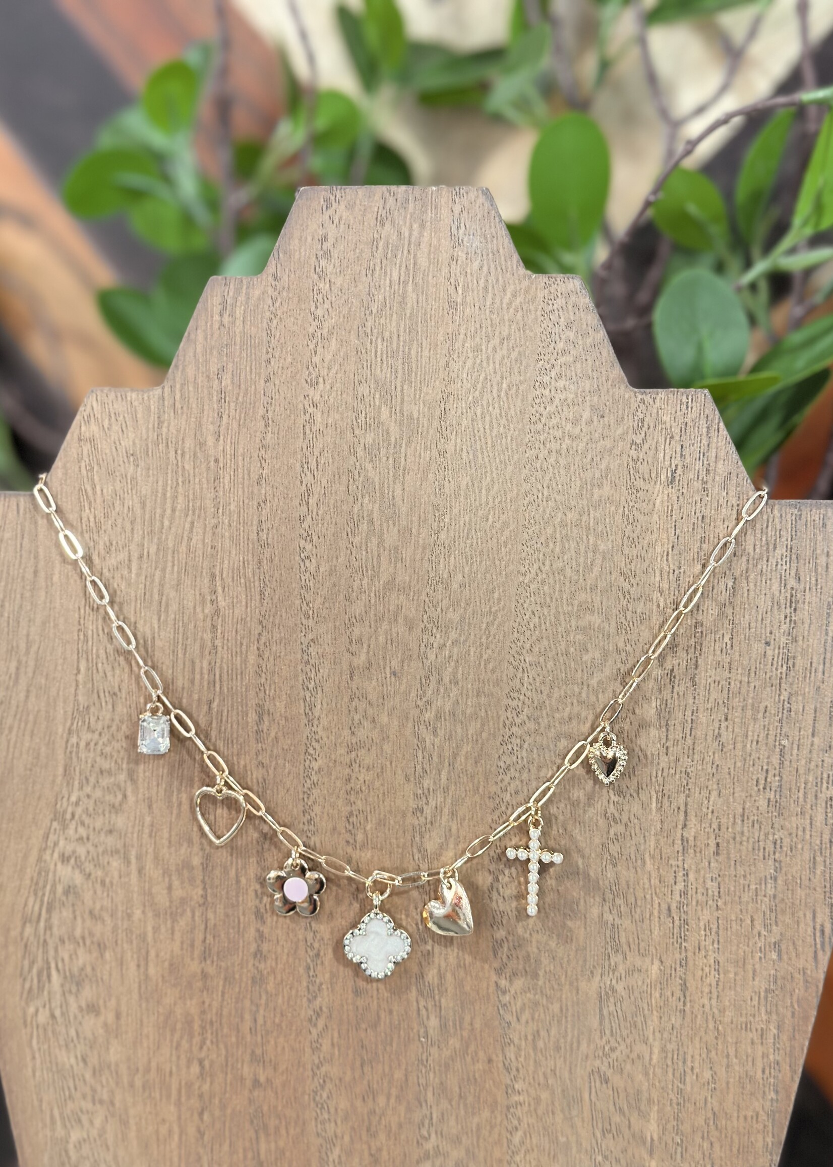 Attic Salt Boutique Clover Charm Necklace