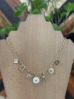 Attic Salt Boutique Sunburst Charm Necklace