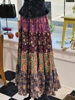 Bohera Kismet Patchplay Skirt in Purple Multi