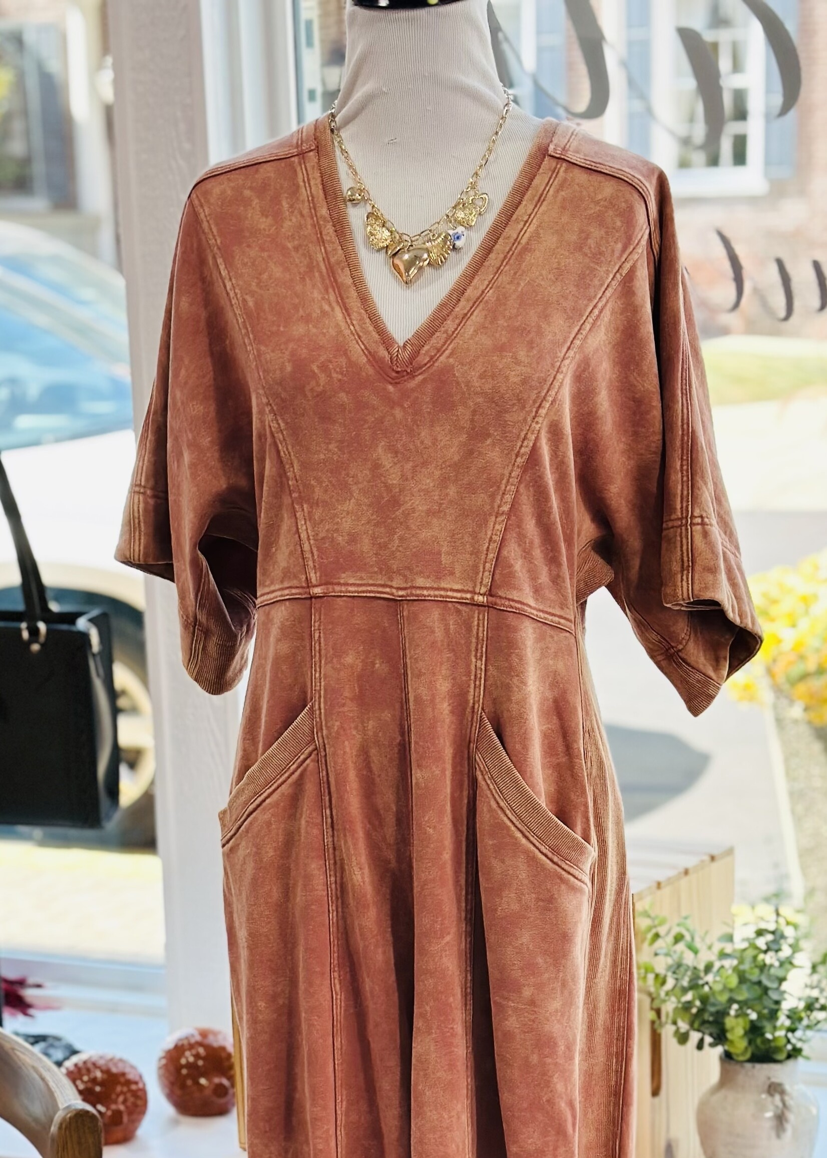 Eesome Spice V-Neck Jumpsuit