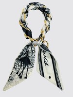 Vintage Paris Silk Scarf Phone Wristlet/Bag Charm