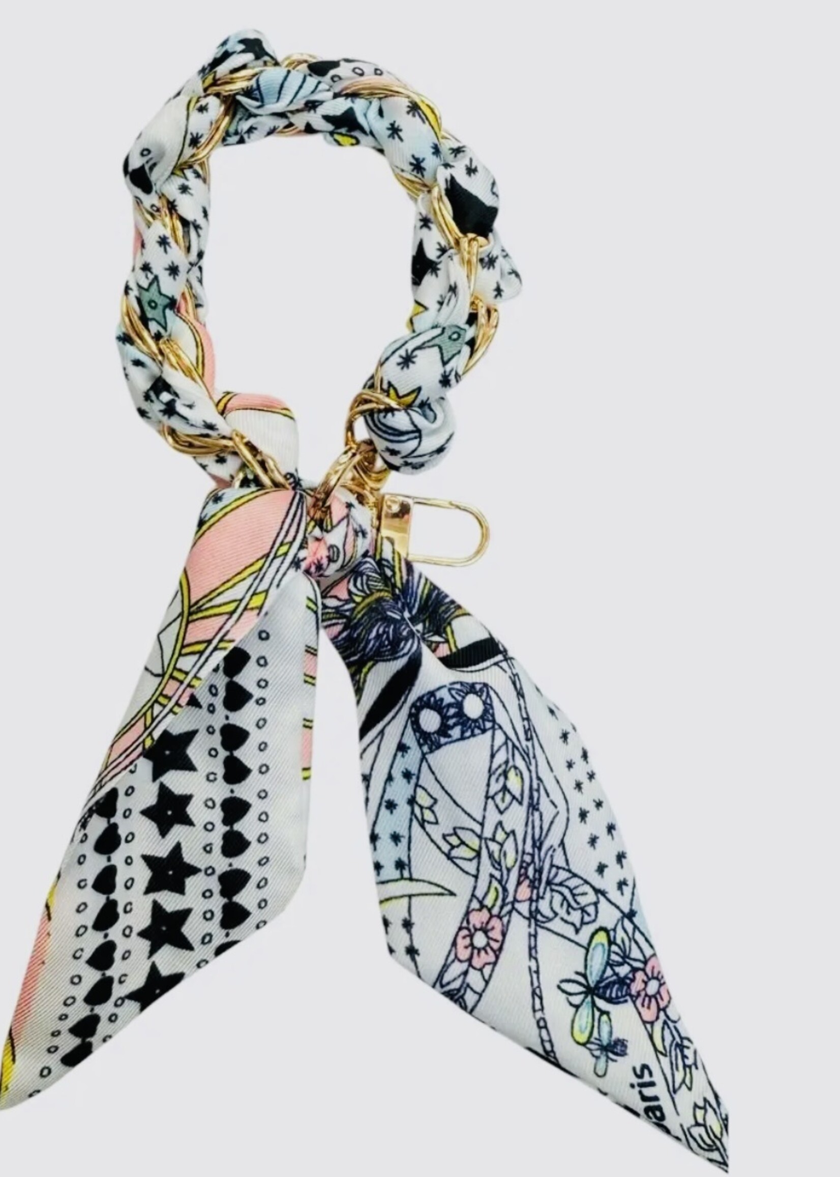 All Heart Silk Scarf Phone Wristlet/Bag Charm