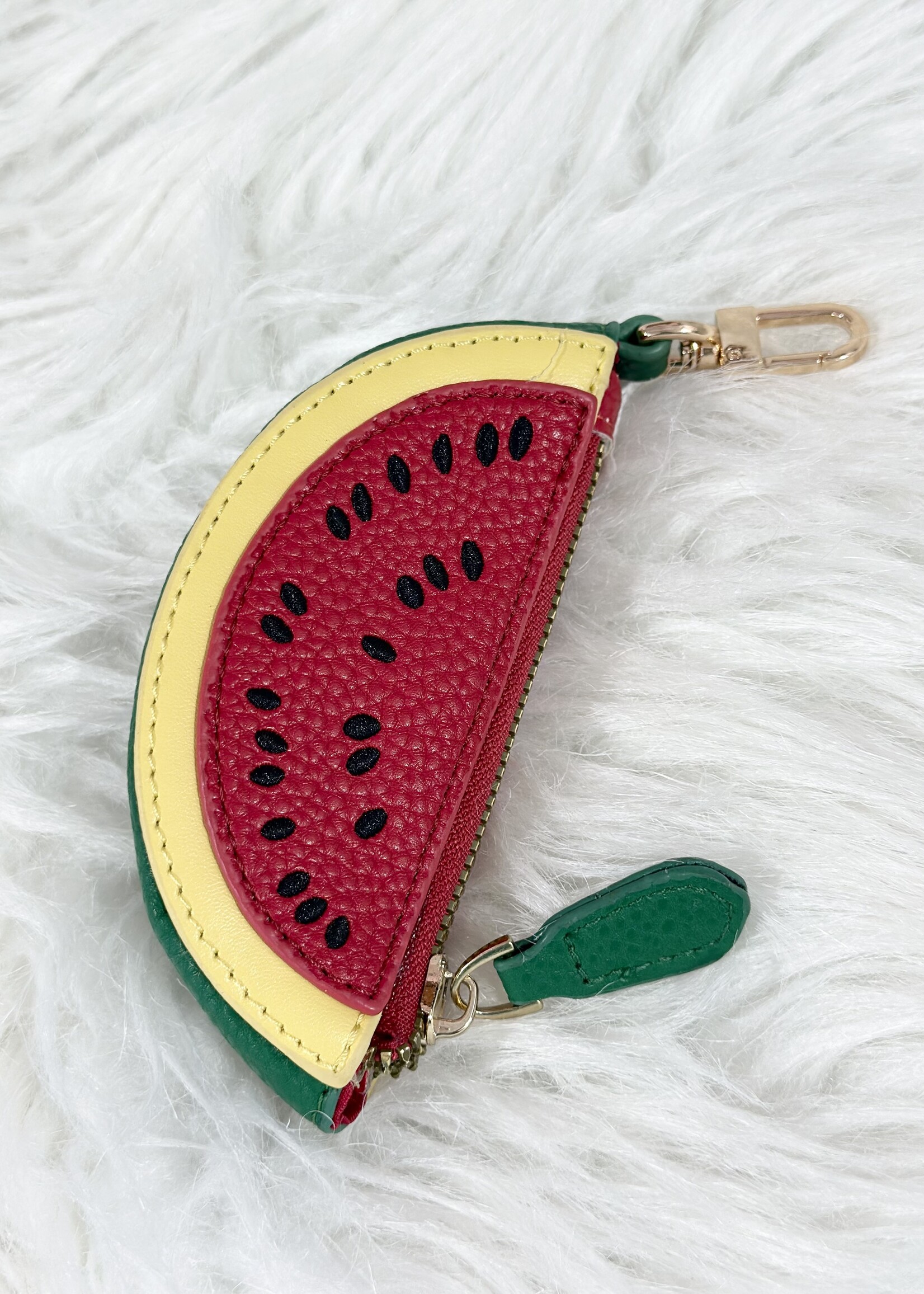 Watermelon Zipper Pouch Bag Charm
