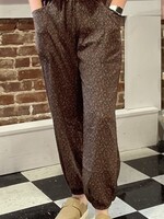 Bucketlist Hunter Green Petite Floral Jogger Pants