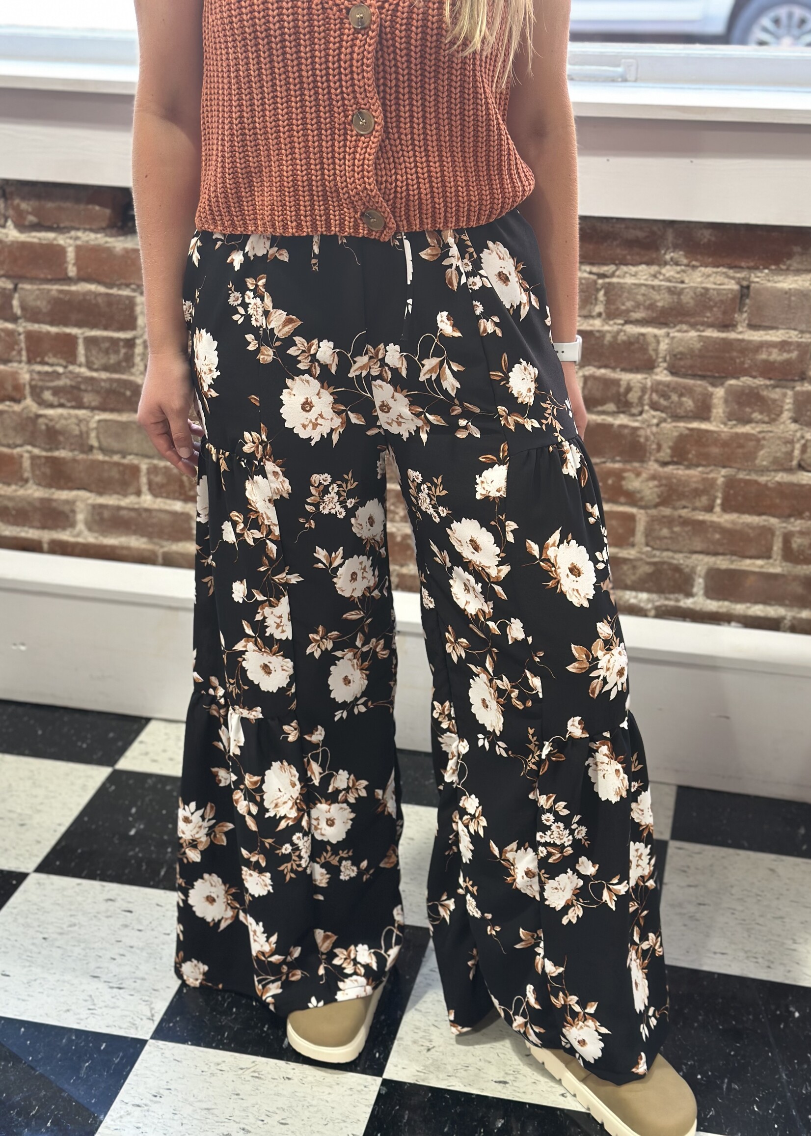 Heimish Wide Leg Floral Pants